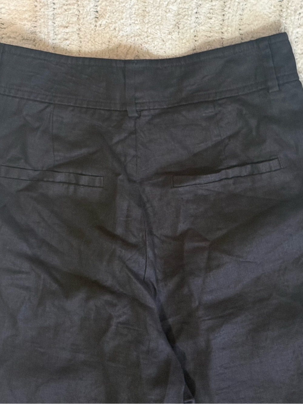 Everlane The Linen Way-High Drape Pant Black 100% European Flax Linen Size 0 - Picture 10 of 16